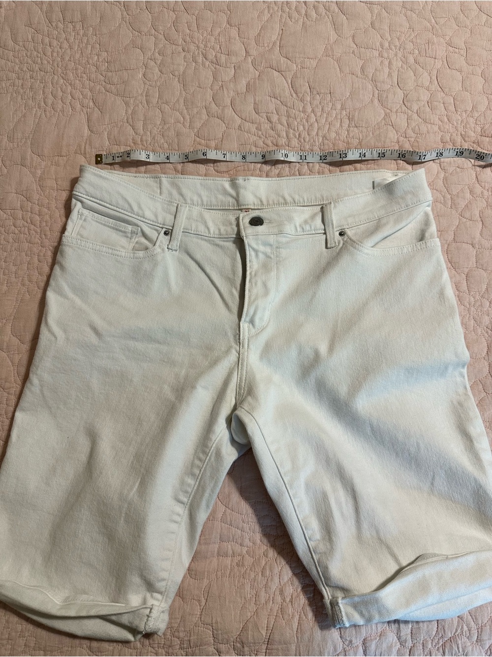 Levi's White Denim Jean Shorts